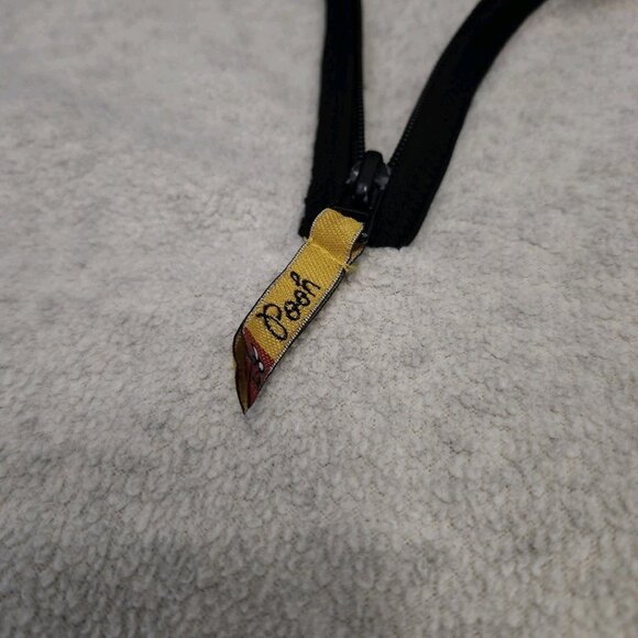 Vtg Disney Winnie The Pooh Tiger Embroidered 1/4 Zip Fleece Pullover Size Medium - Picture 4 of 11